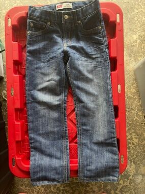 Boys Levi's 514 Slim Straight Jeans - Medium Blue 7X regular